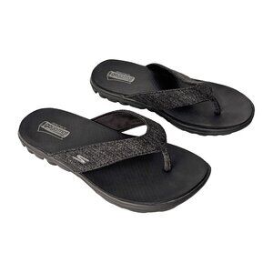 Skechers GogaMat black sandals